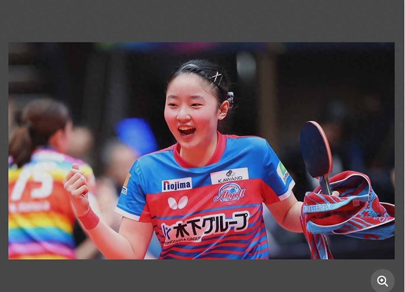 Miwa Zhang attacked on the third line at the 2025 WTT Star Challenge Ljubljana and worked hard towards her dream