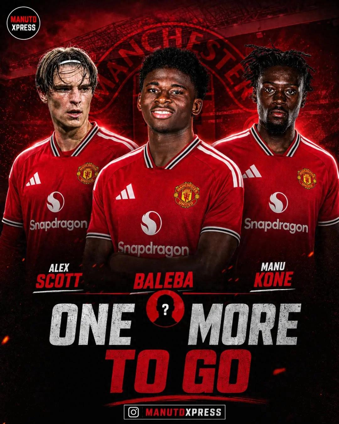 Man United reportedly has £140 million to spend on a midfielder and is determined to sign a third player. They have already contacted Kone, or may abandon the pursuit of a big-name star.