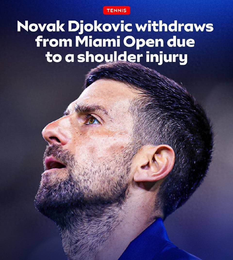 Djokovic's withdrawal from Miami unexpectedly sparks criticism wave online, Roddick and Martina Navratilova hold differing views.