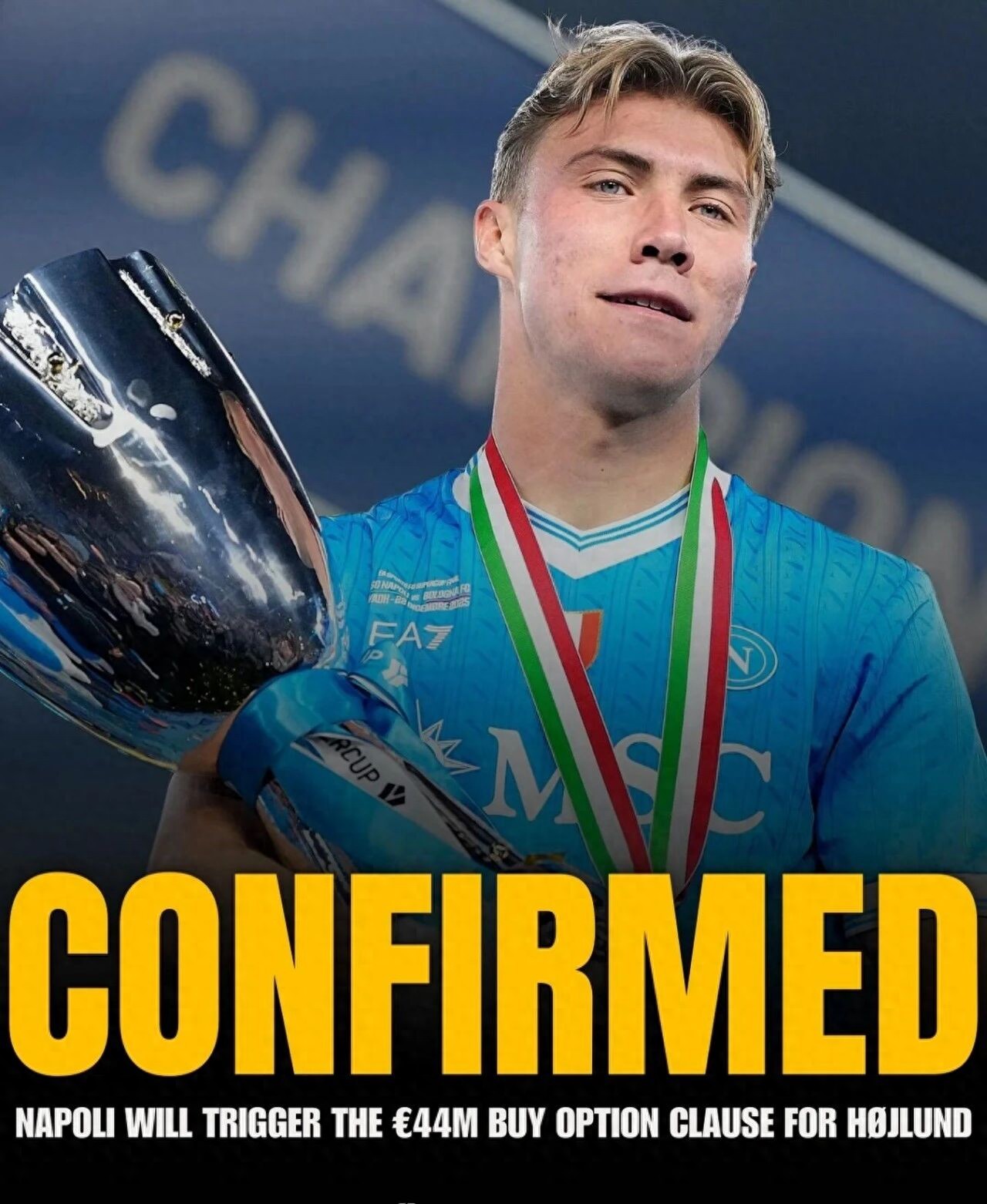 Manchester United's second summer departure confirmed! Napoli officially announces purchase of Højlund, details revealed.