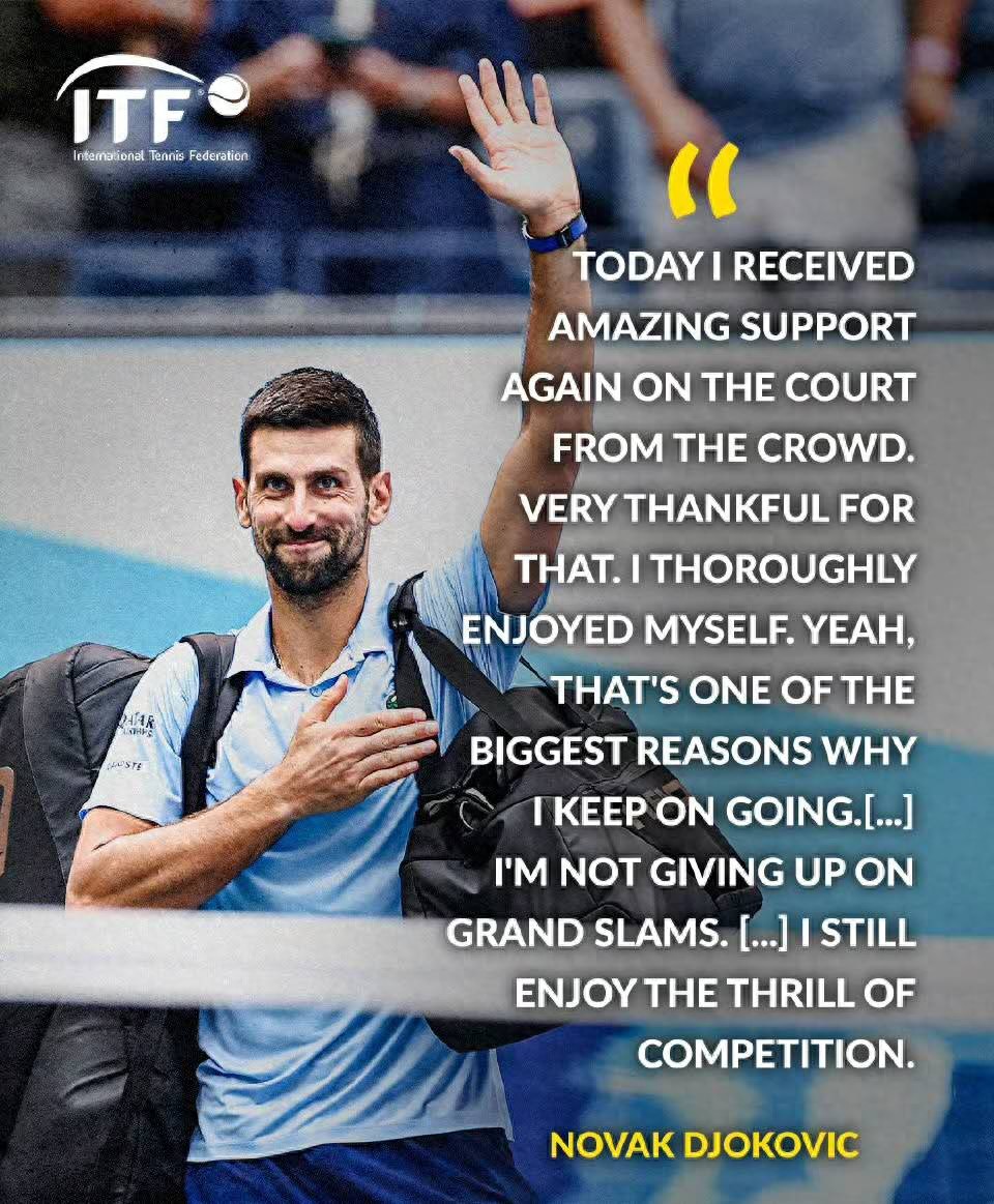 Despite his loss, Djokovic still hopes to compete in all four Grand Slam tournaments next year, with Seles driving eight hours to support him.