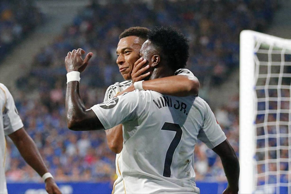 Mbappé scores twice, Vinícius contributes with a goal and an assist, Rodrygo goes quiet, Real Madrid wins 3-0 away against the newly promoted team