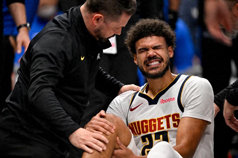 A stroke of luck in misfortune! Nuggets' Johnson diagnosed with a bone bruise in his right knee, no structural damage found.