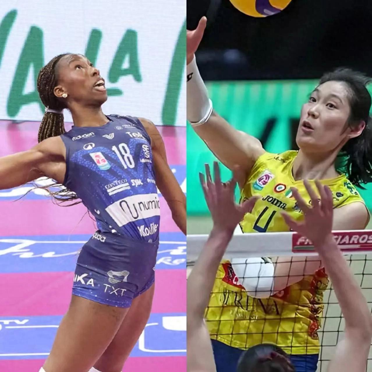 Zhu Ting rushes to the Champions League final! Koné won 25-21, and Zhu Ting scored 5 points in the first game + blocked Egnu