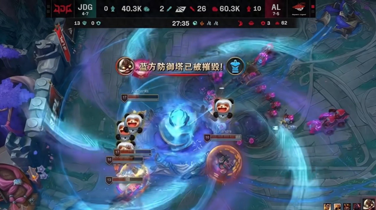 A tragic LPL AI match emerges, AL delivers a decisive blow, the champion mid-laner reduced to insignificance, retirement countdown begins