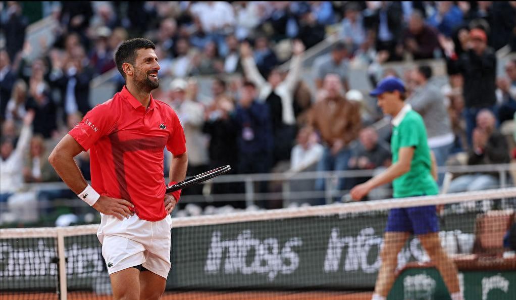 Olympic champion Joyo Arca was unable to repeat the famous scene of the Paris Olympics, and Djokovic lost to Sinner to break the game