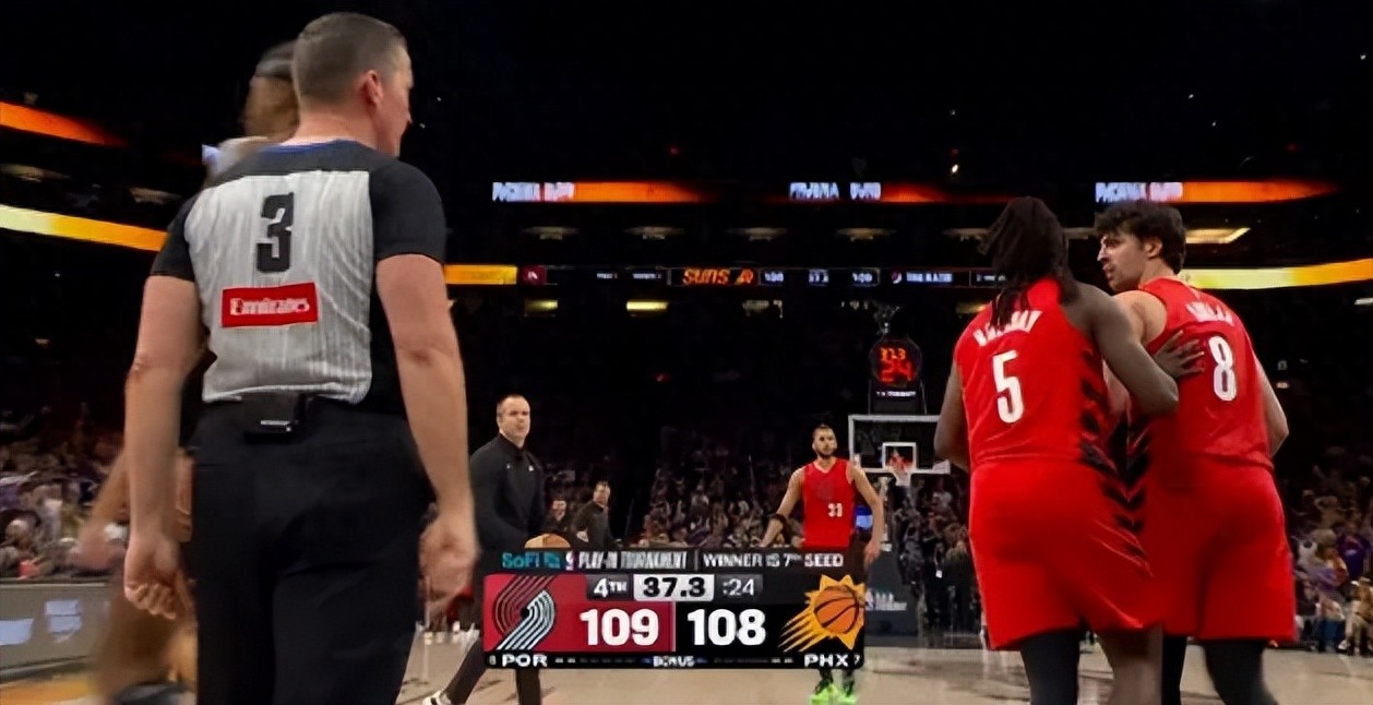 Yang Hansen, the lucky star! Five years, waited for five years! Trail Blazers playoff showdown against Spurs.