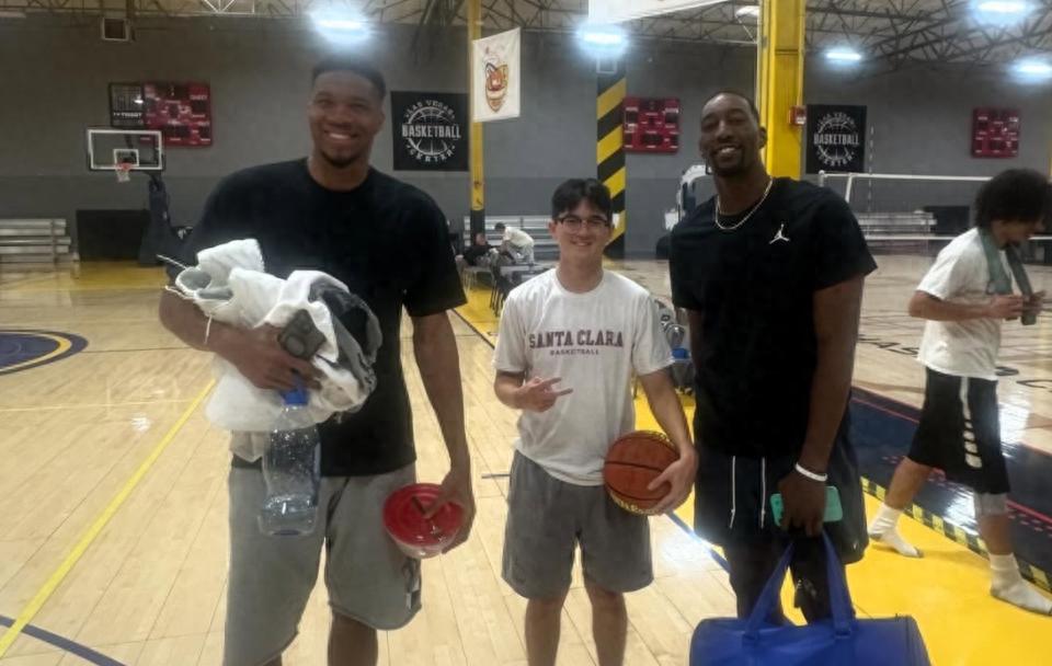 Giannis and Bam Adebayo begin training together! They watched a WNBA game together, but Miami's championship prospects are considered uncertain.