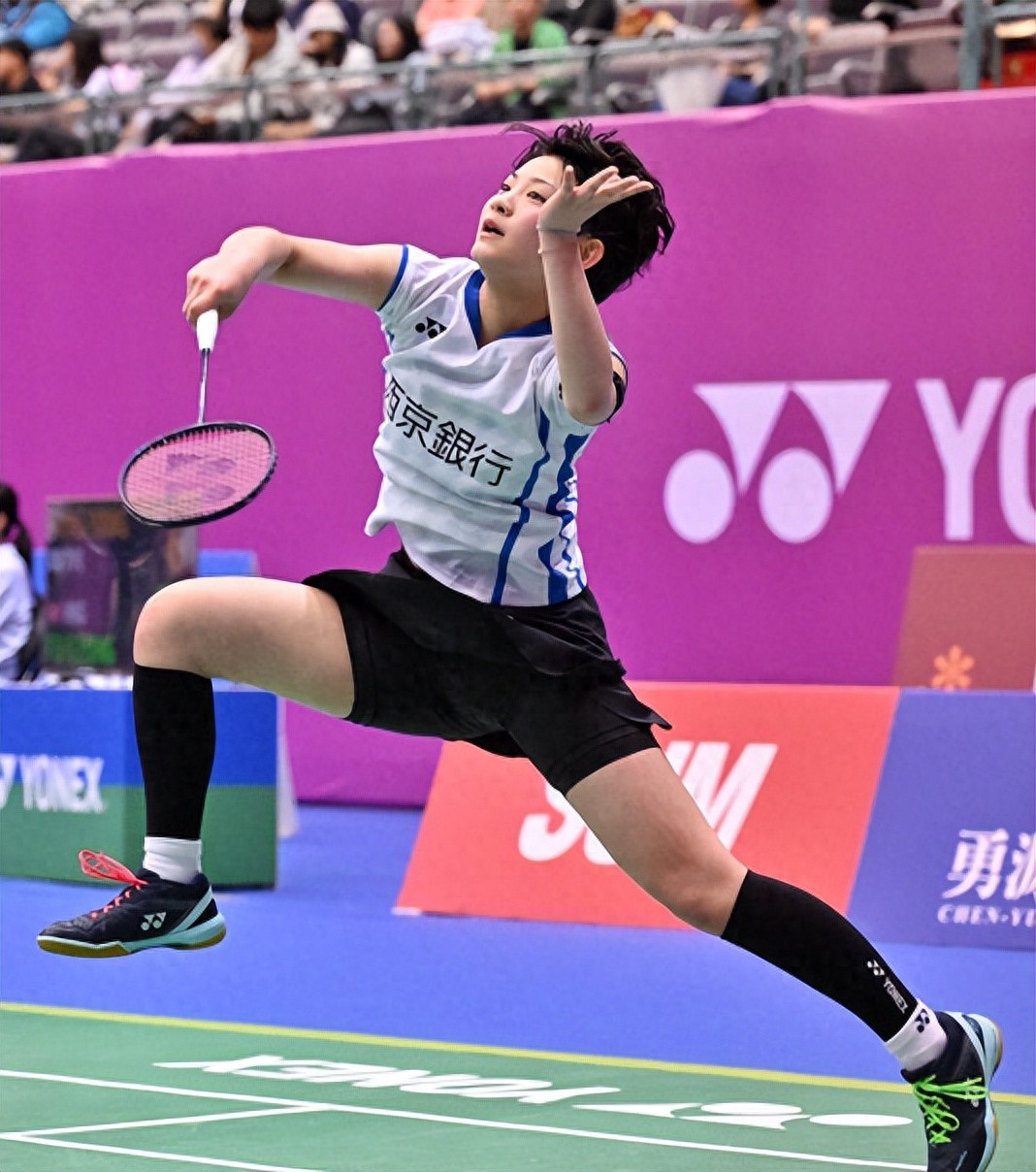 Yuka Miyazaki reached the top 16 of the women's singles at the 2025 Chinese Taipei Open Badminton Championships, and her goal is to be closed