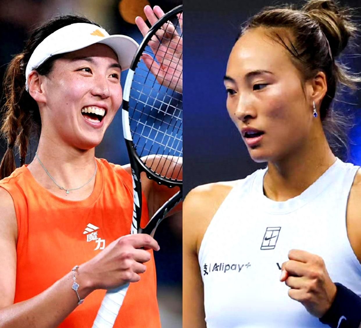 Zheng Qinwen and Wang Xinyu are fiercely competing today to meet each other, but netizens say they face a bittersweet dilemma.