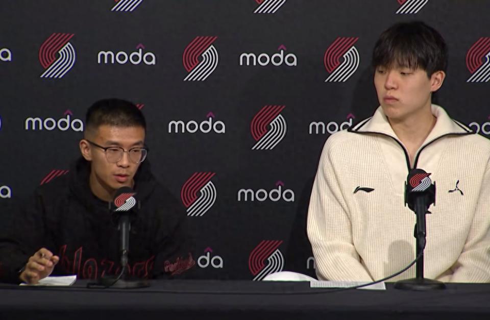 The rumor that Yang Hansen's translator joined the coaching staff is false! He clarified the news himself: it’s all because Yang’s English has improved too quickly.