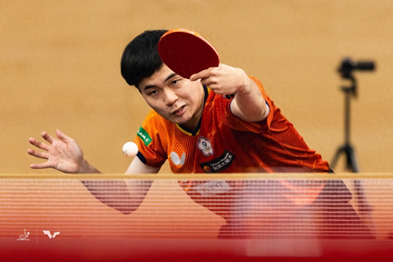 In the top 8 men's singles at the 2025 World Table Tennis Championships in Doha, Lin Yunru lost to Wang Chuqin and missed the second Jiang Penglong