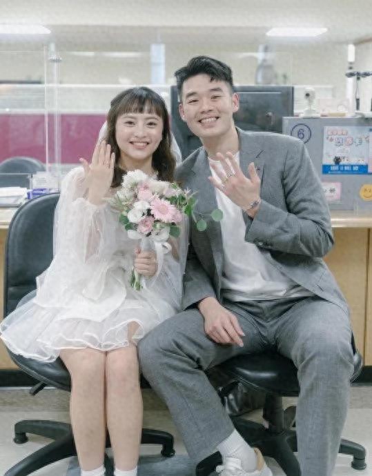 The two-time Olympic badminton men's doubles champion posted sweet wedding photos, and the Olympic winning partner came to steal the show