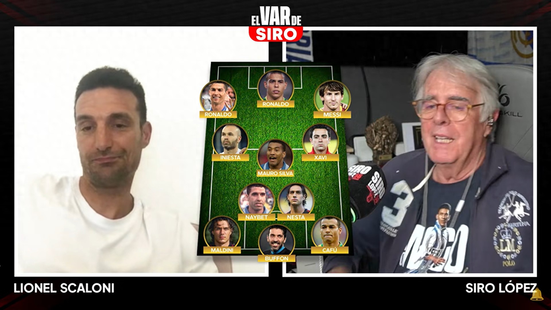 The Argentine coach chooses the best team in history: Mero partners with Da Ronaldo and the underdog is in the midfield
