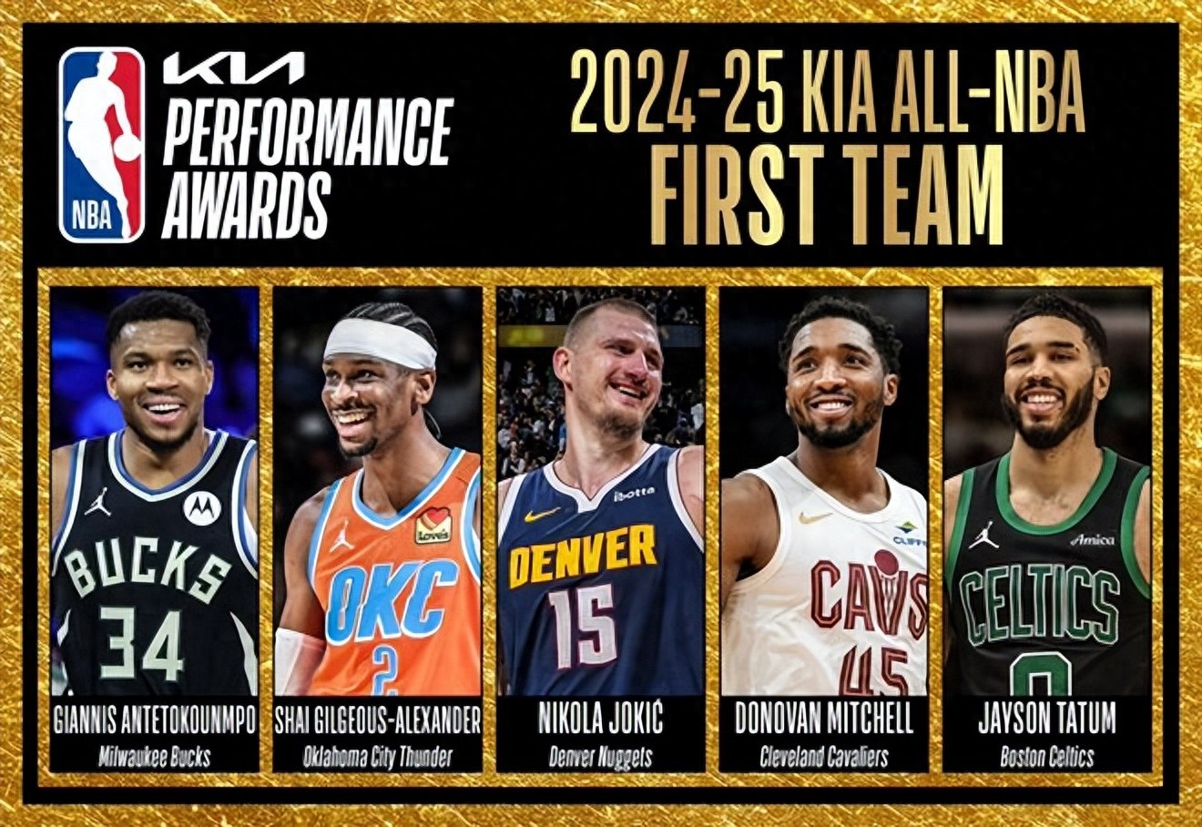 NBA officially announced the best team: Alexander and other 4 people unanimously voted for one team, James Curry two teams, Harden three teams