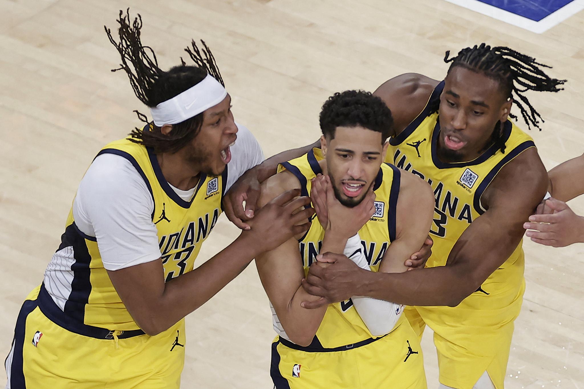 1-0 overall! The Pacers narrowly beat the Knicks by 17 points in overtime, Harry pressed the whistle and tied the ball + the odds 8 three-pointers