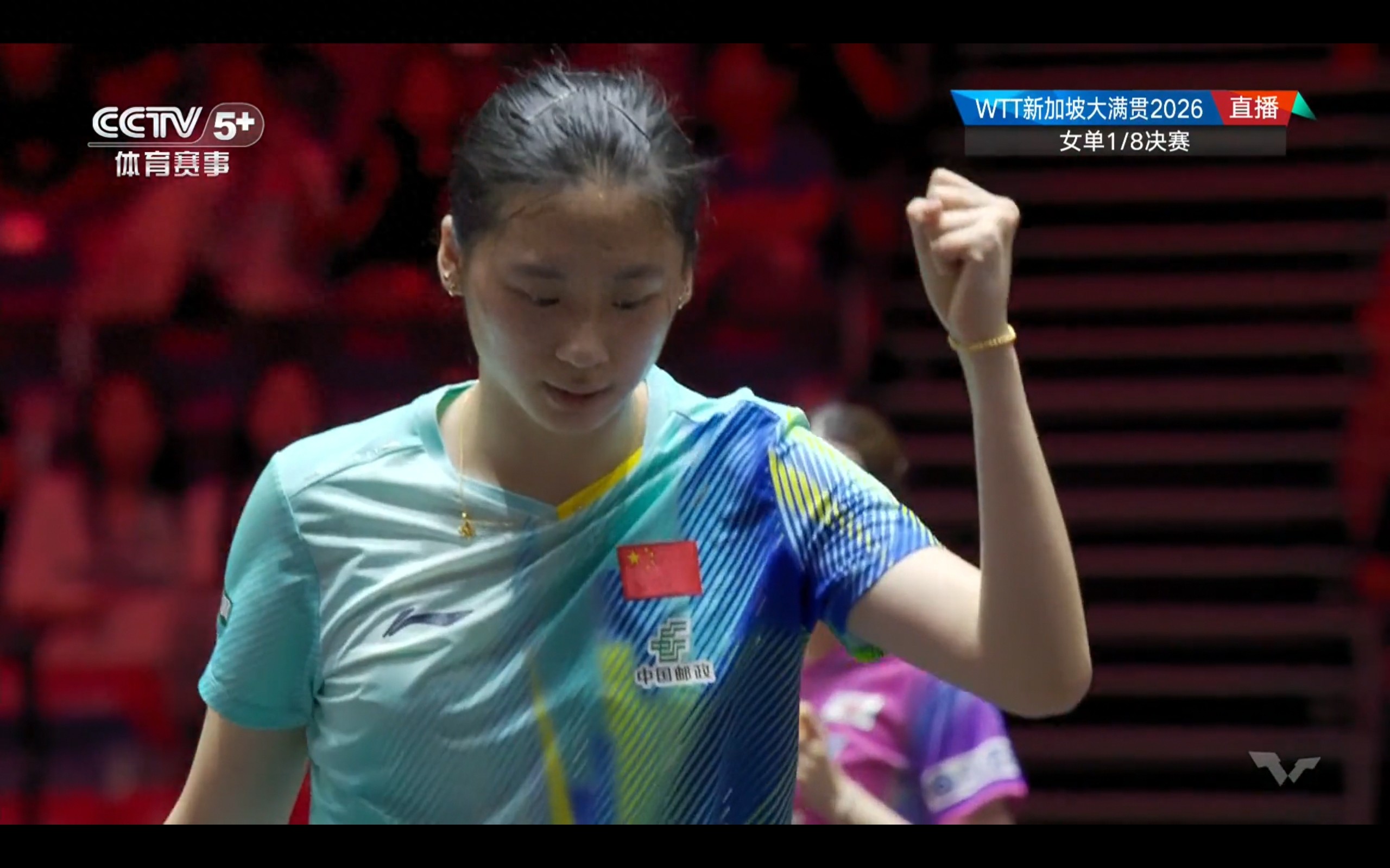 Latest report from the Singapore Grand Slam in table tennis: Chen Yi sweeps Hashimoto Honoka 3-0, achieving a successful victory.