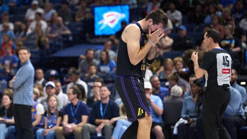 The Lakers suffer a major setback! Luka Doncic may miss the first two rounds of playoffs: Could he only return if the Purple and Gold advance to the Western Conference Finals?