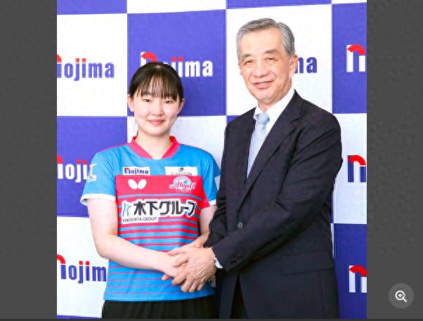 The first sister of Japanese table tennis, Miwa Zhangmoto, visited Nokima headquarters, "hoping to become the world's No. 1"