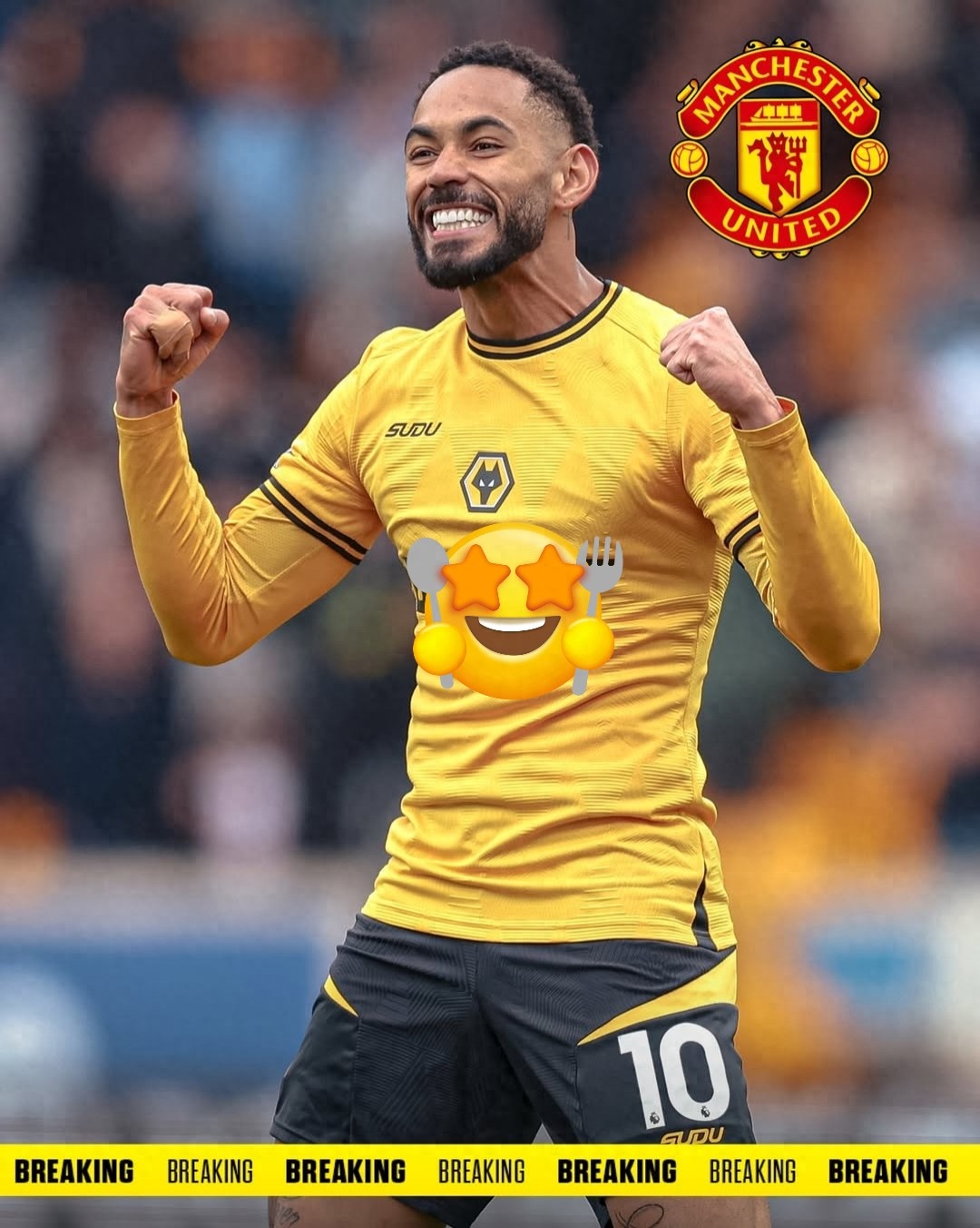 Manchester United bought the striker at a premium again for a release fee of 62.5 million pounds and will sign Cunha for 55 million euros