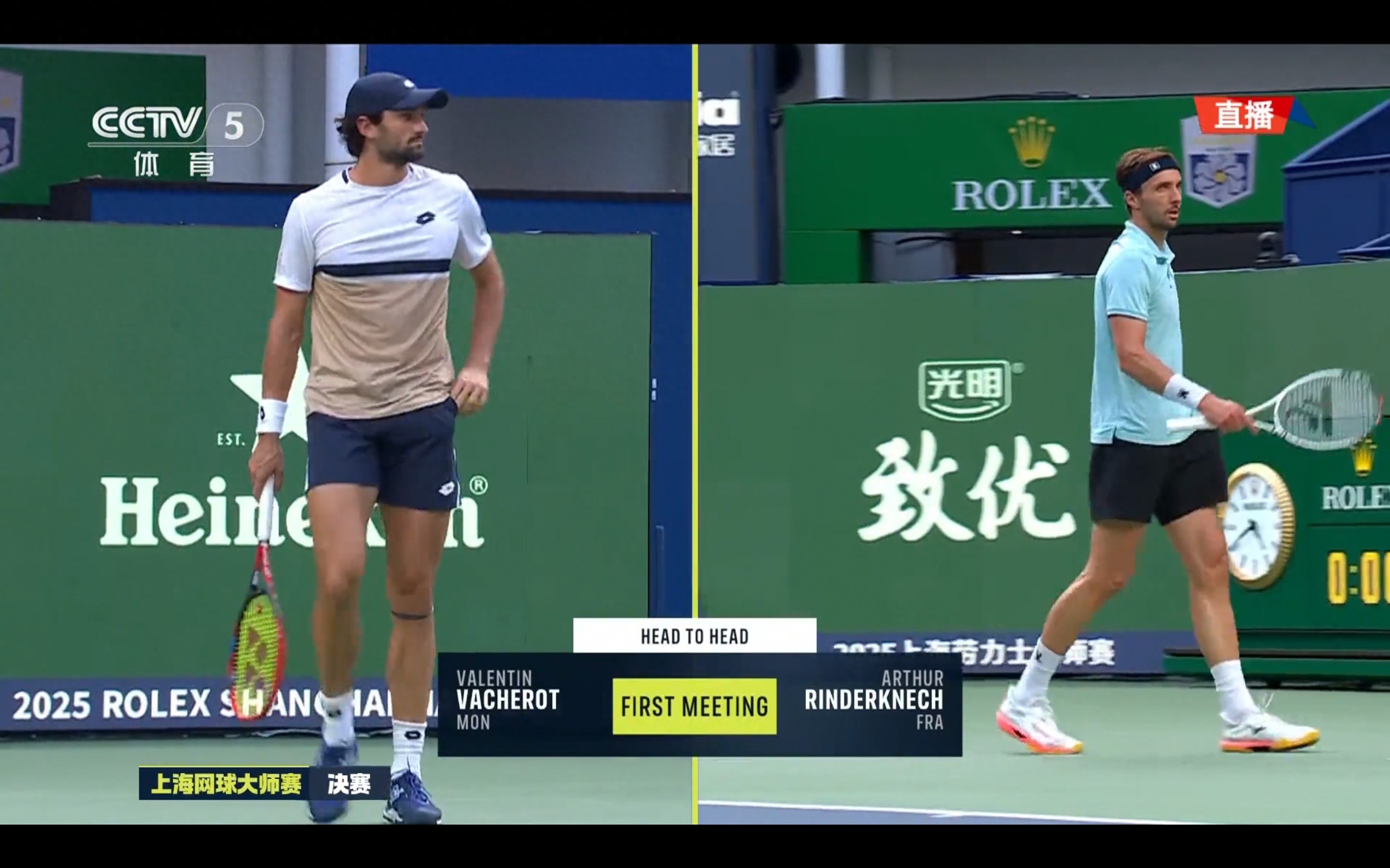 Live coverage of the Shanghai Masters tennis final: Lindgren vs. Vachero.