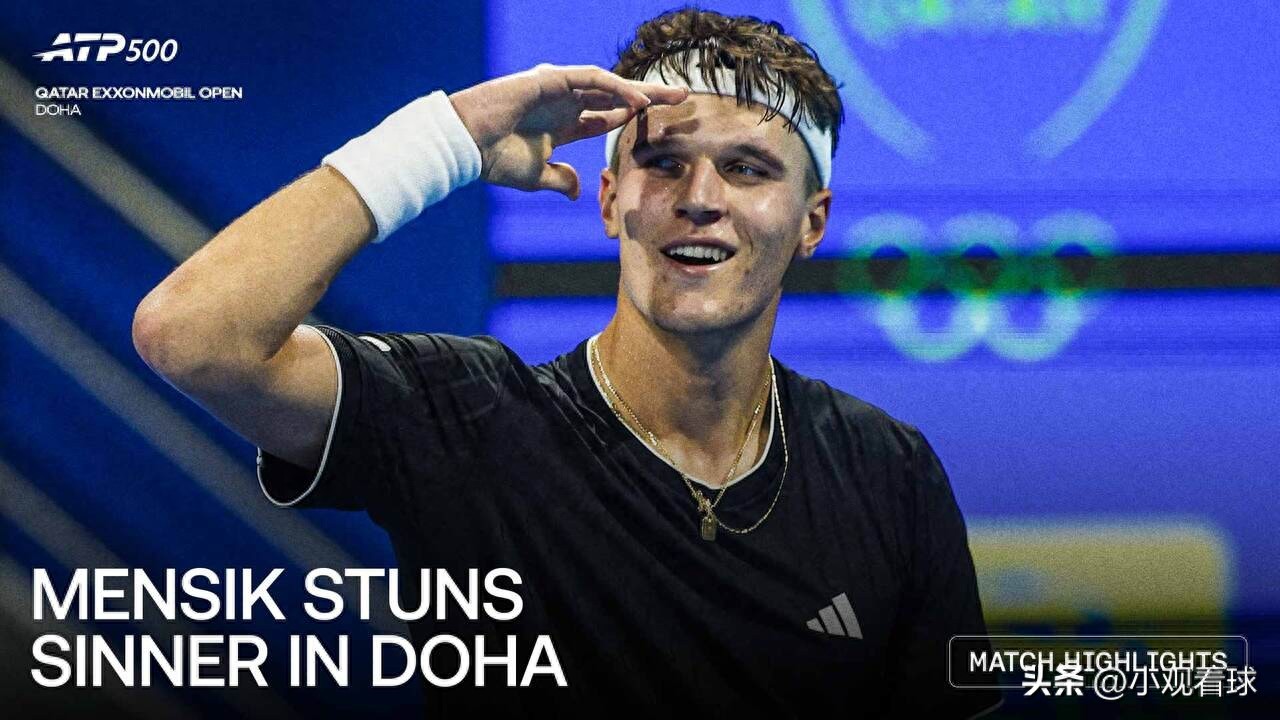 Upset! Menšík defeats Sinner in three sets to reach Doha semifinals again