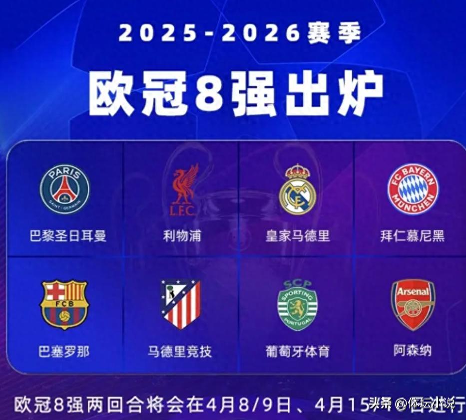 Champions League Quarter-Final Draw: Arsenal Secures Semi-Final Spot, La Liga Derby, Real Madrid vs Bayern, Paris vs Liverpool