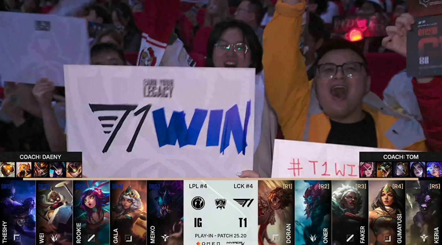 S15 Qualifiers: Little Lu Bu Ashe unleashes full teamfight power, T1 defeats IG 3-1 to advance to Swiss stage