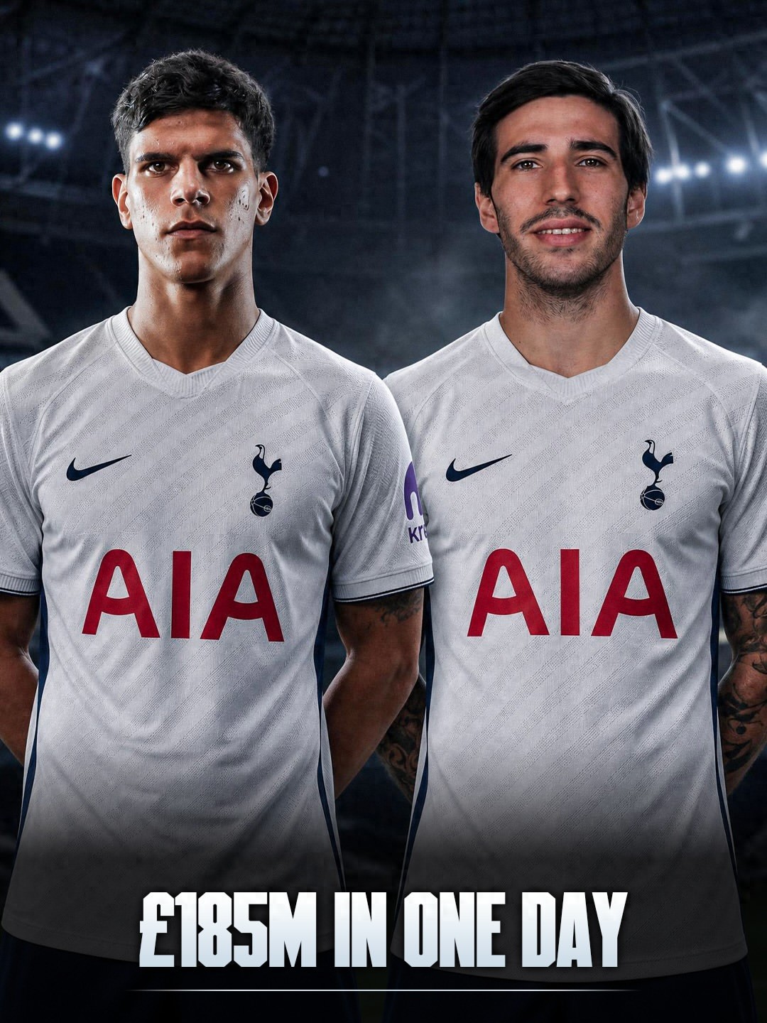 Tottenham spends £100 million on Tonali, blocking Manchester United's path to bargain signings! Five midfield targets are expected to increase in price.