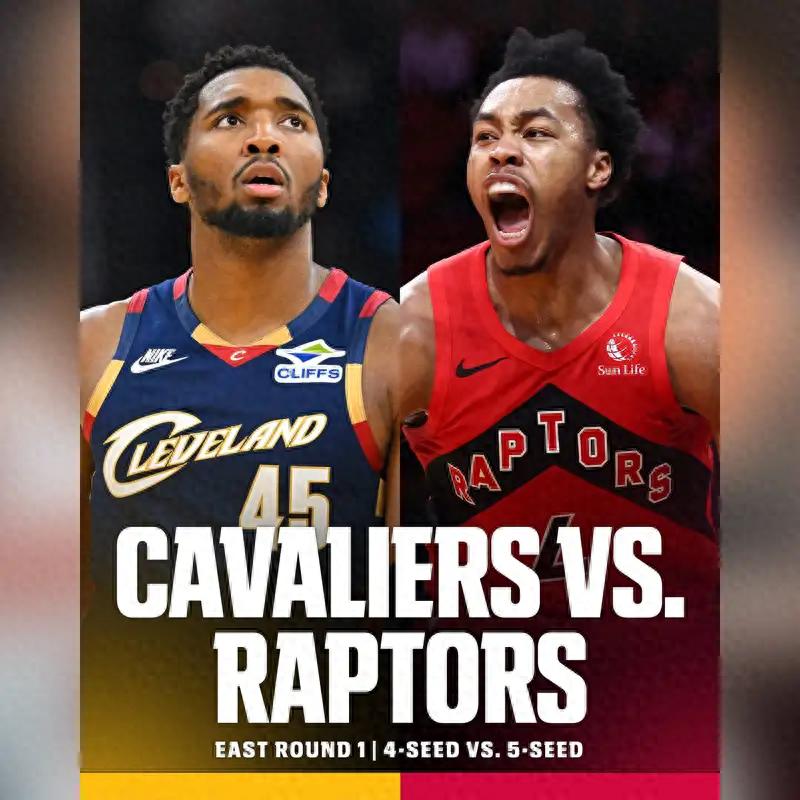 Official website predicts Cavaliers eliminating Raptors 4-1! Harden and Mitchell's form becomes key, defense faces new challenges