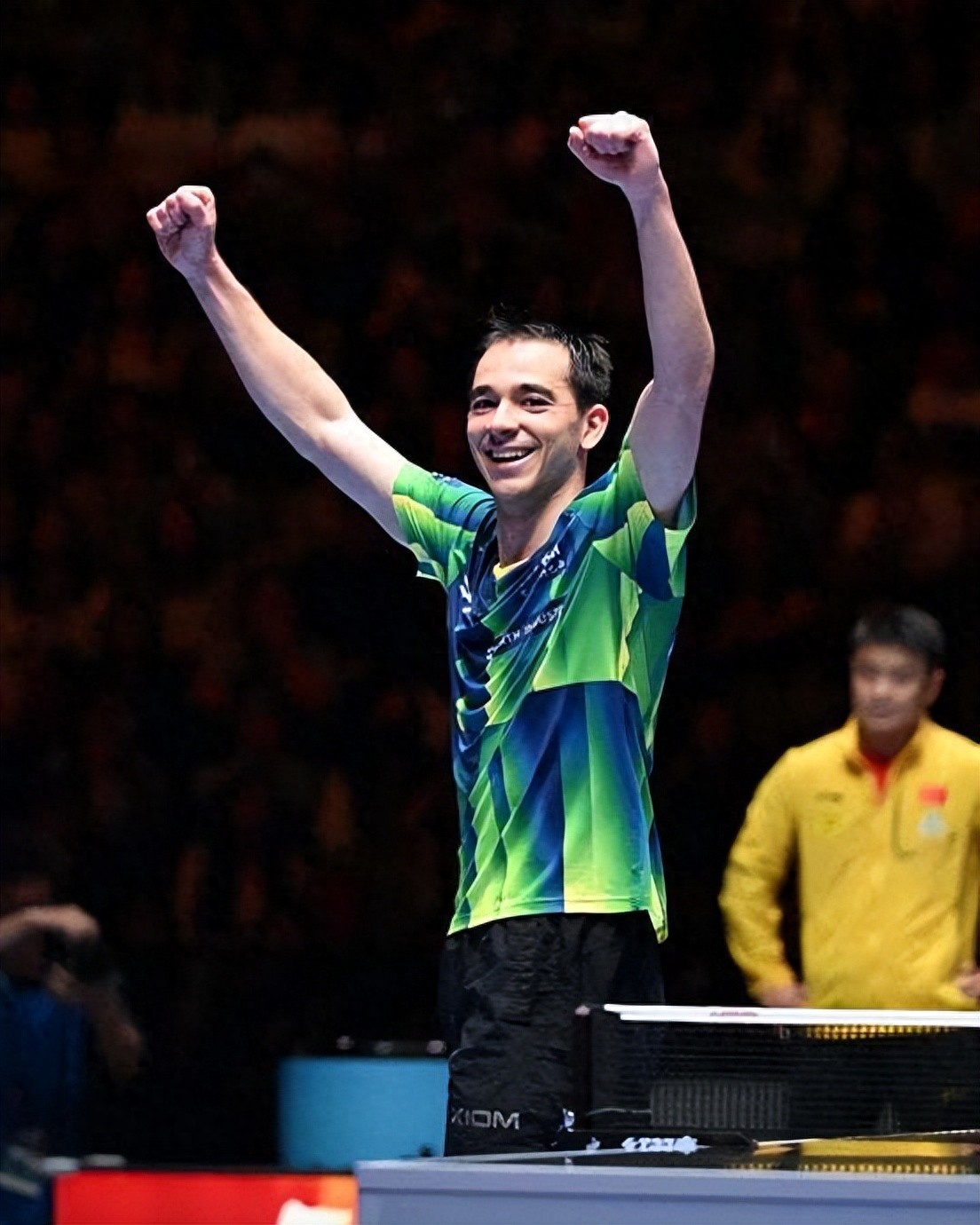 Calderano is the highest-ranked foreign player in the men's singles world, with Lin slipping to No. 17