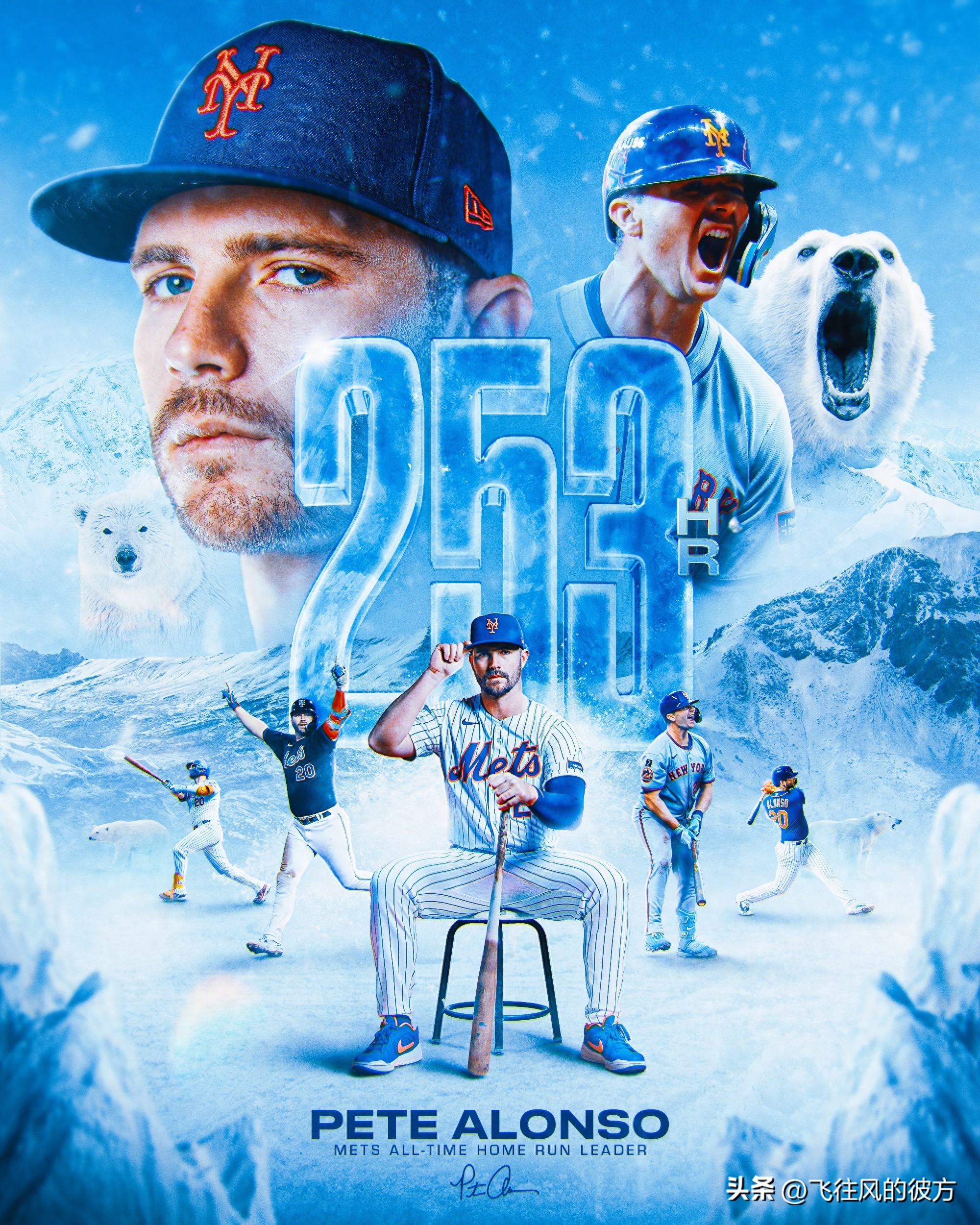 Alonso hit his 253rd home run of his Mets career, becoming the franchise&#39;s all-time home run leader.