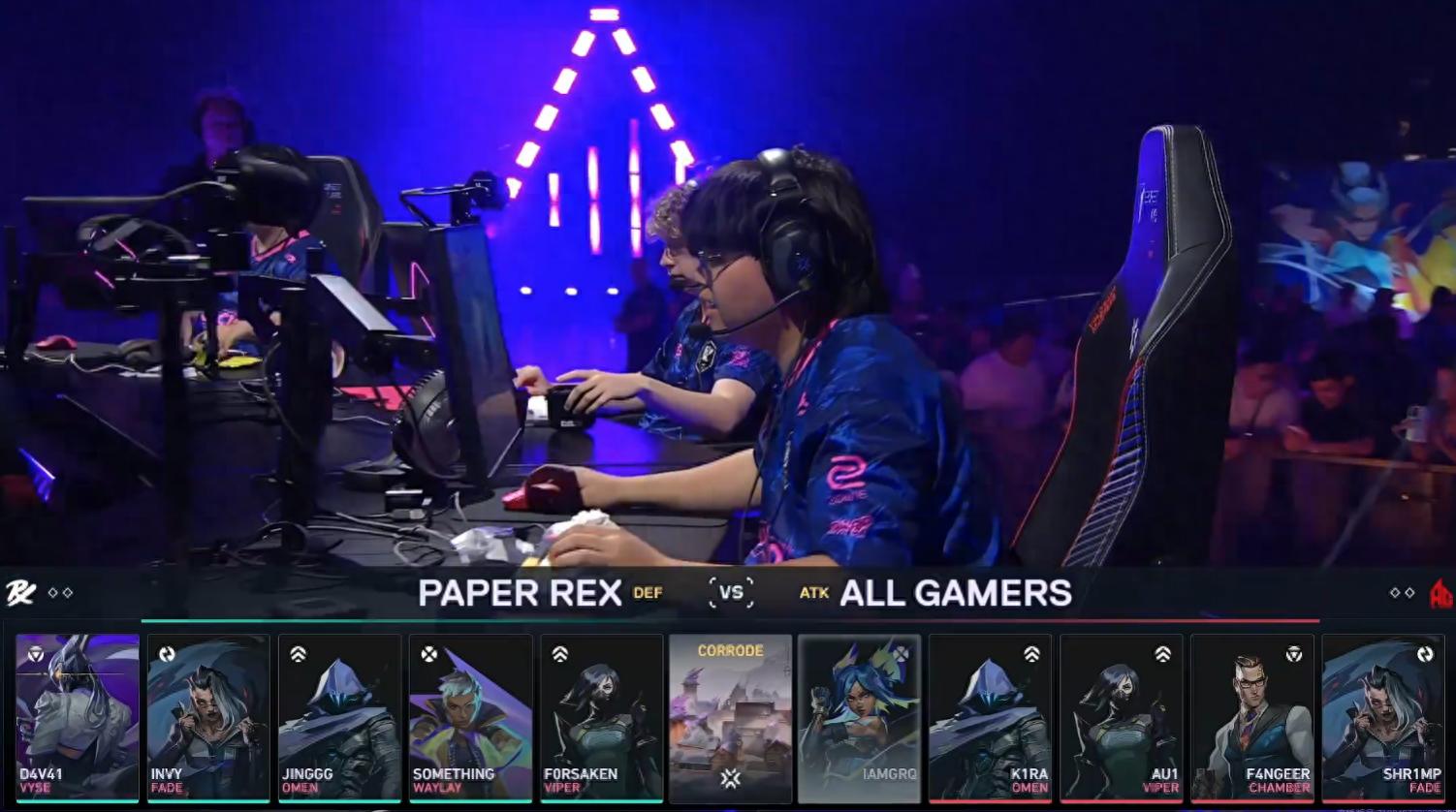 VCT Masters: After a grueling three-map battle, AG regrettably stops at the top six, PRX defeats AG 2-1.