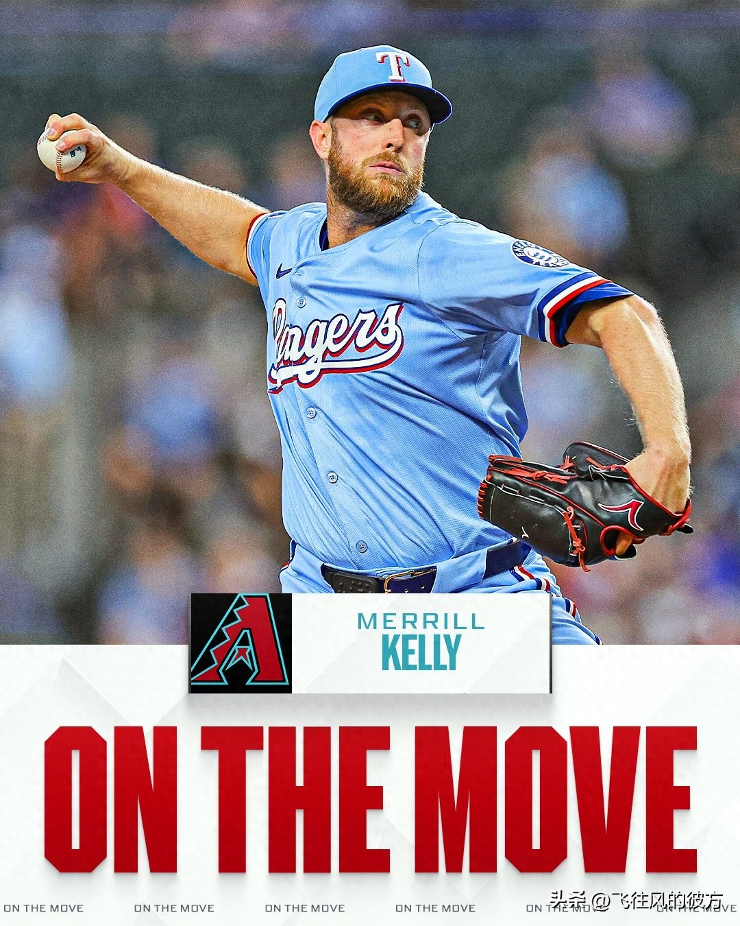 亞利桑那響尾蛇以兩年4000萬美元的合約重新簽回老將梅里爾·凱利,強化先發投手陣容