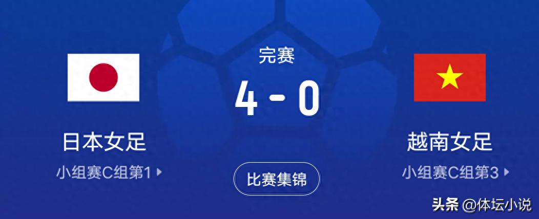 Following Japan's 4-0 victory over Vietnam, the quarterfinal matchups for the Women's Asian Cup have been determined: China faces Taiwan, while Australia clashes with North Korea.