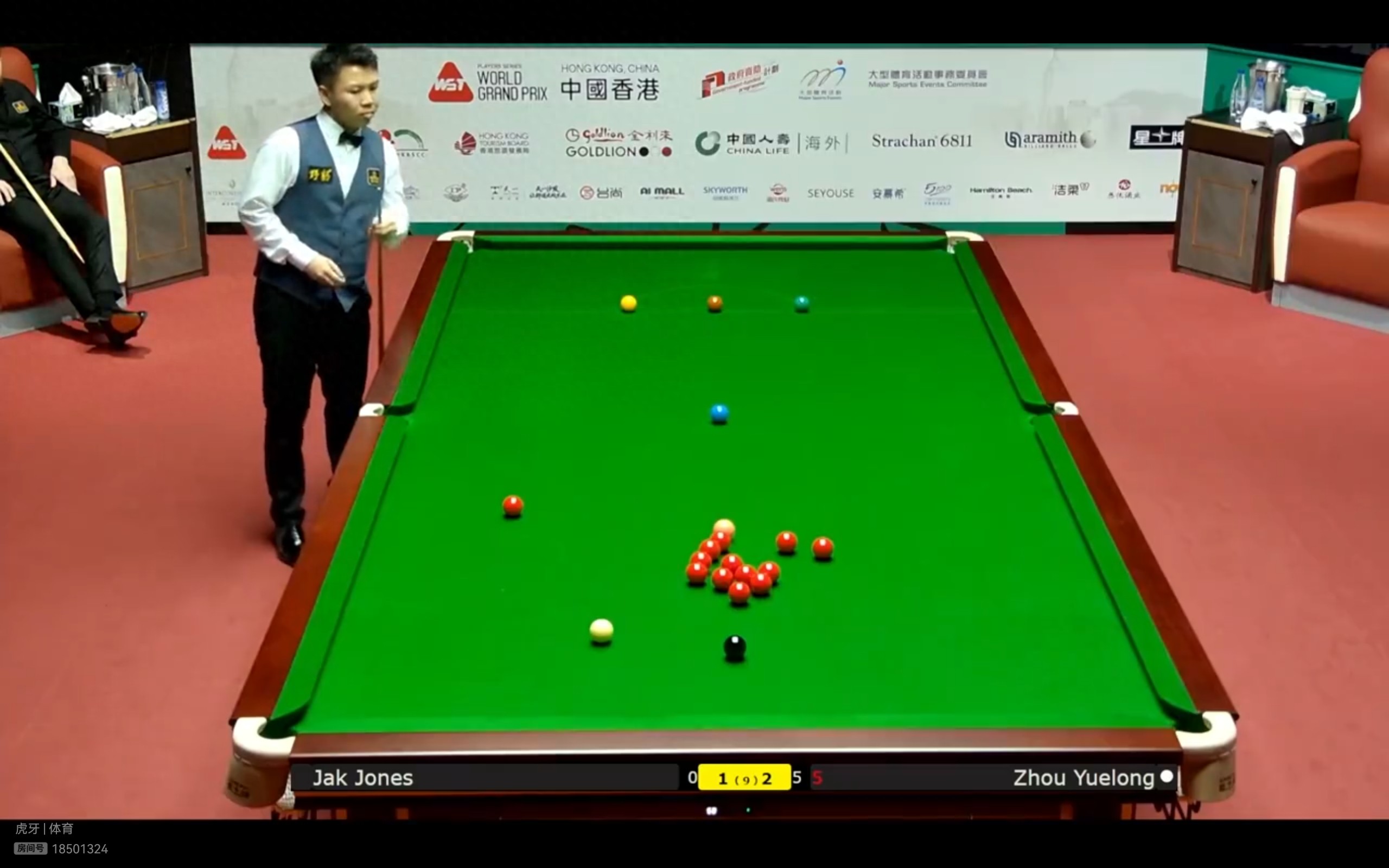 Live now: Snooker World Grand Prix featuring Zhou Yuelong vs Jones and Yuan Sijun vs Alikate.