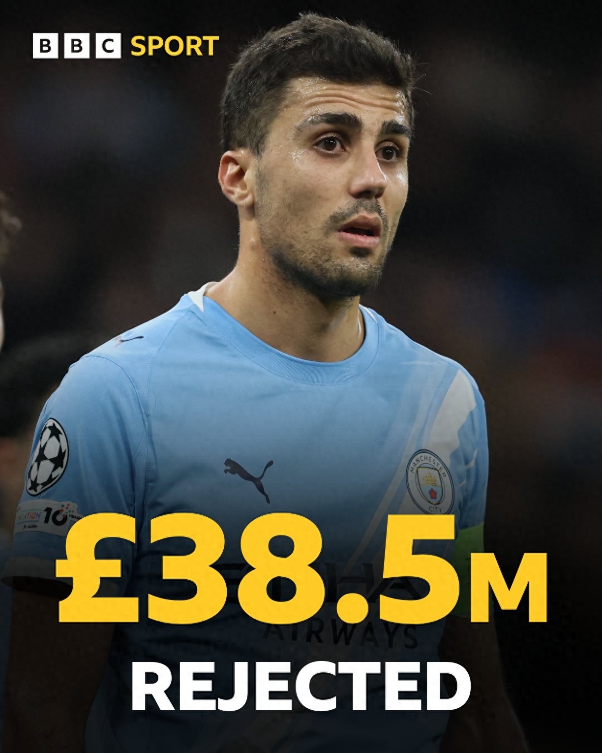 First bid rejected! Barcelona offered €45 million for Rodri, but Manchester City demands over €70 million.