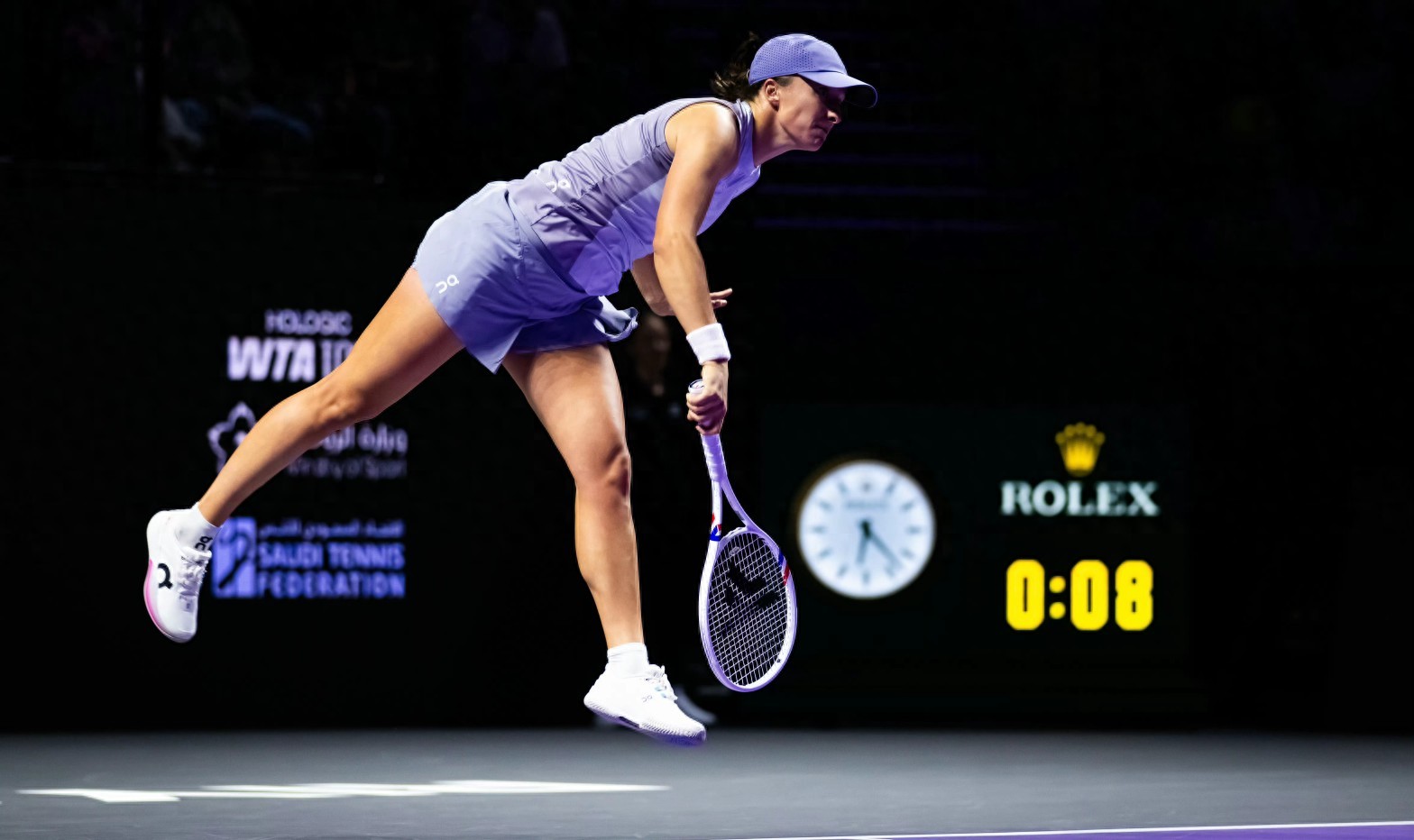 Latest update on the WTA year-end tennis finals: Swiatek and Rybakina secure victories.