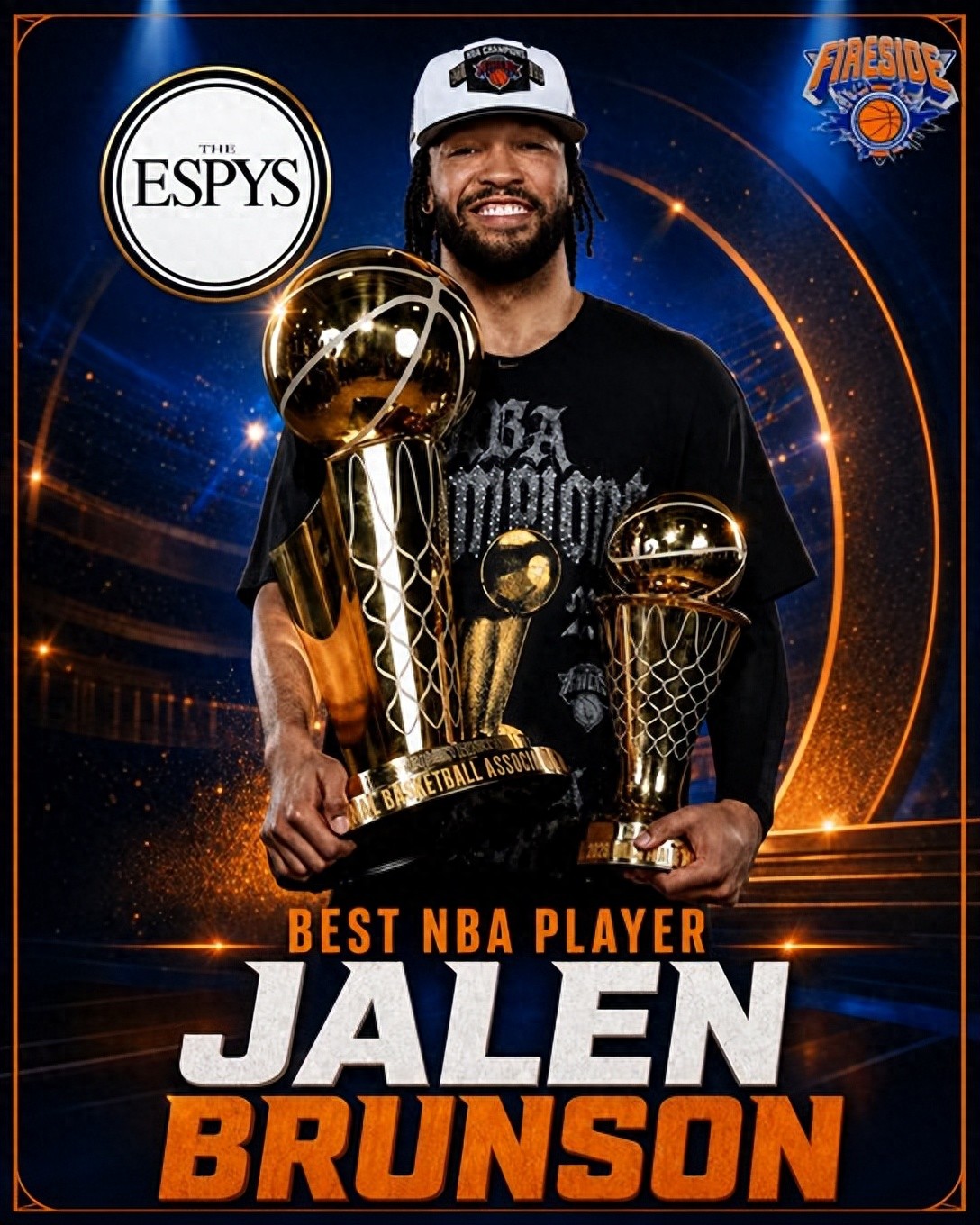 Well-deserved! Brunson wins ESPY's Best NBA Player of the Year, defeating Wembanyama, SGA, and Jokic
