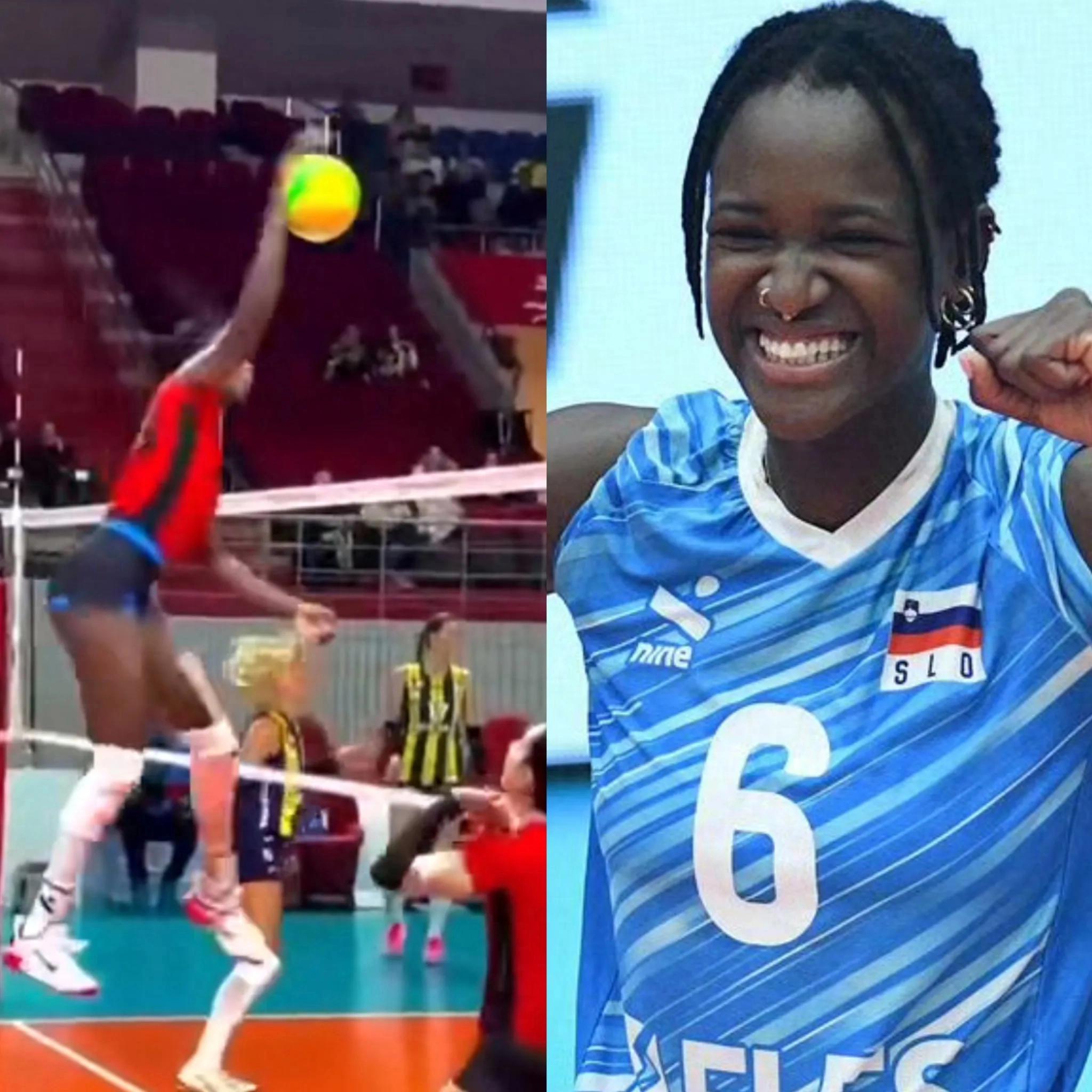Little "Egnu" was born! Originally from Gambia, Africa, he has moved to Europe and become Zhu Ting's teammate