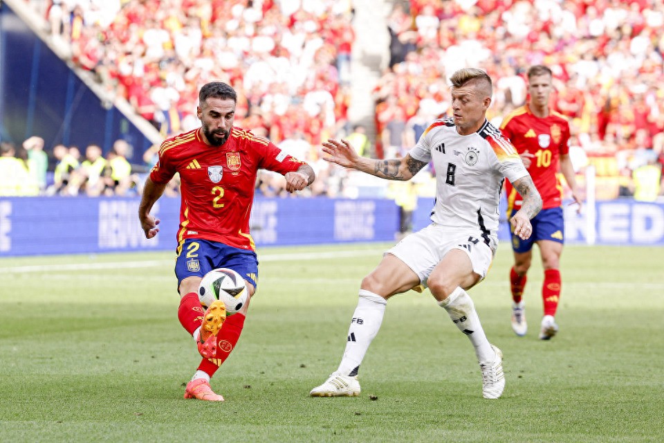 Goal in the 120th minute! Spain defeats Germany 2-1, Yamal assists, Merino scores the last-second winner.