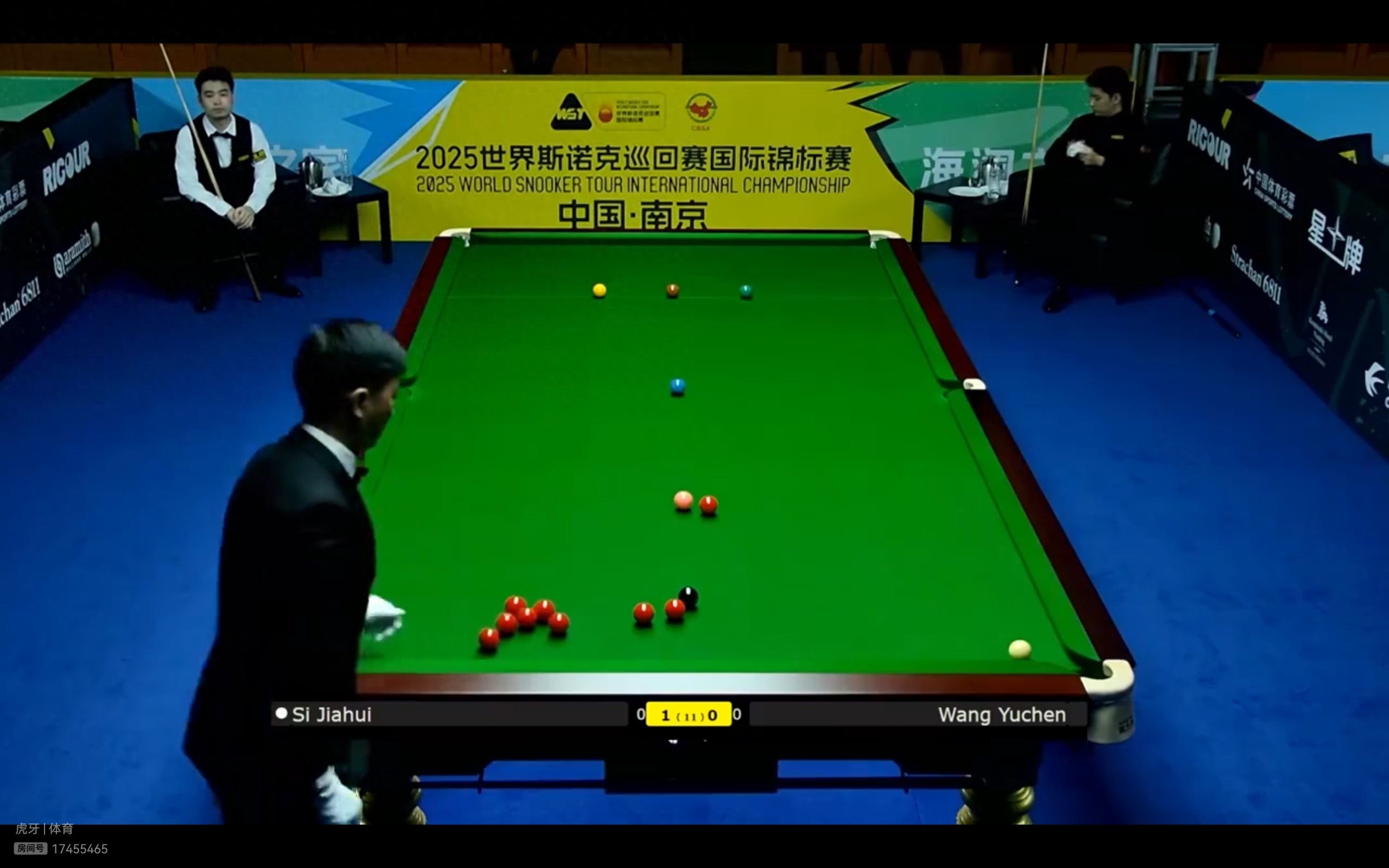Live coverage of the Snooker National Championship featuring players Si Jiahui, Zhang Anda, Wu Haotian, and Wu Yize competing.