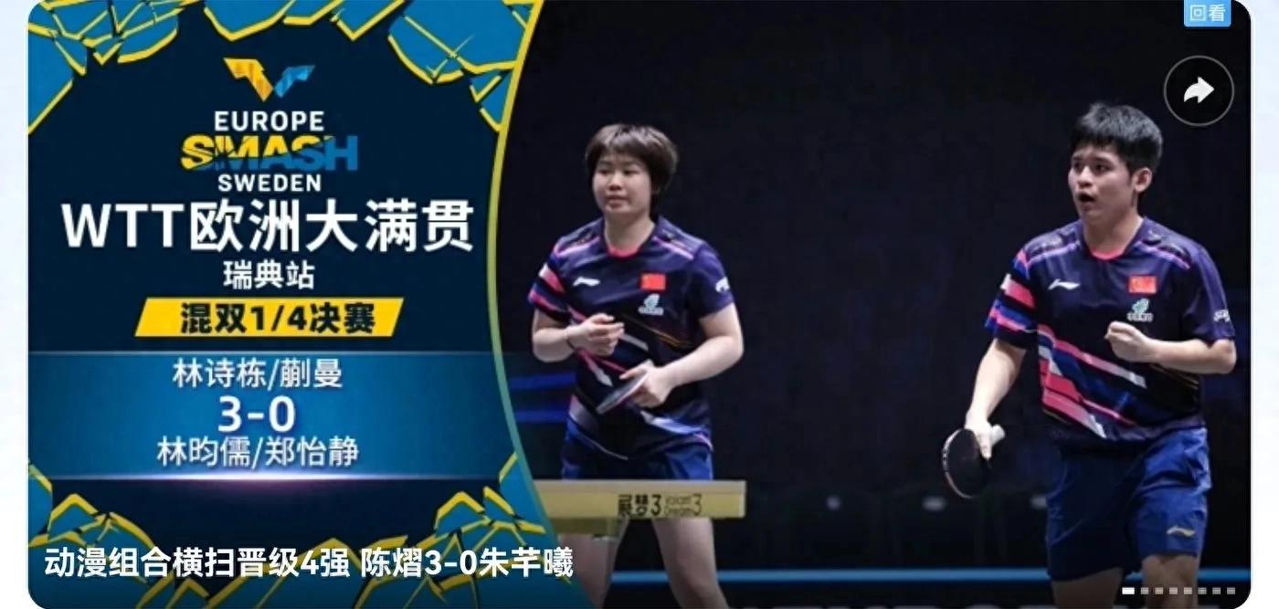Latest report from the WTT European Table Tennis Grand Slam: Chinese team achieves 7 wins and 2 losses, special praise for men&#39;s doubles.