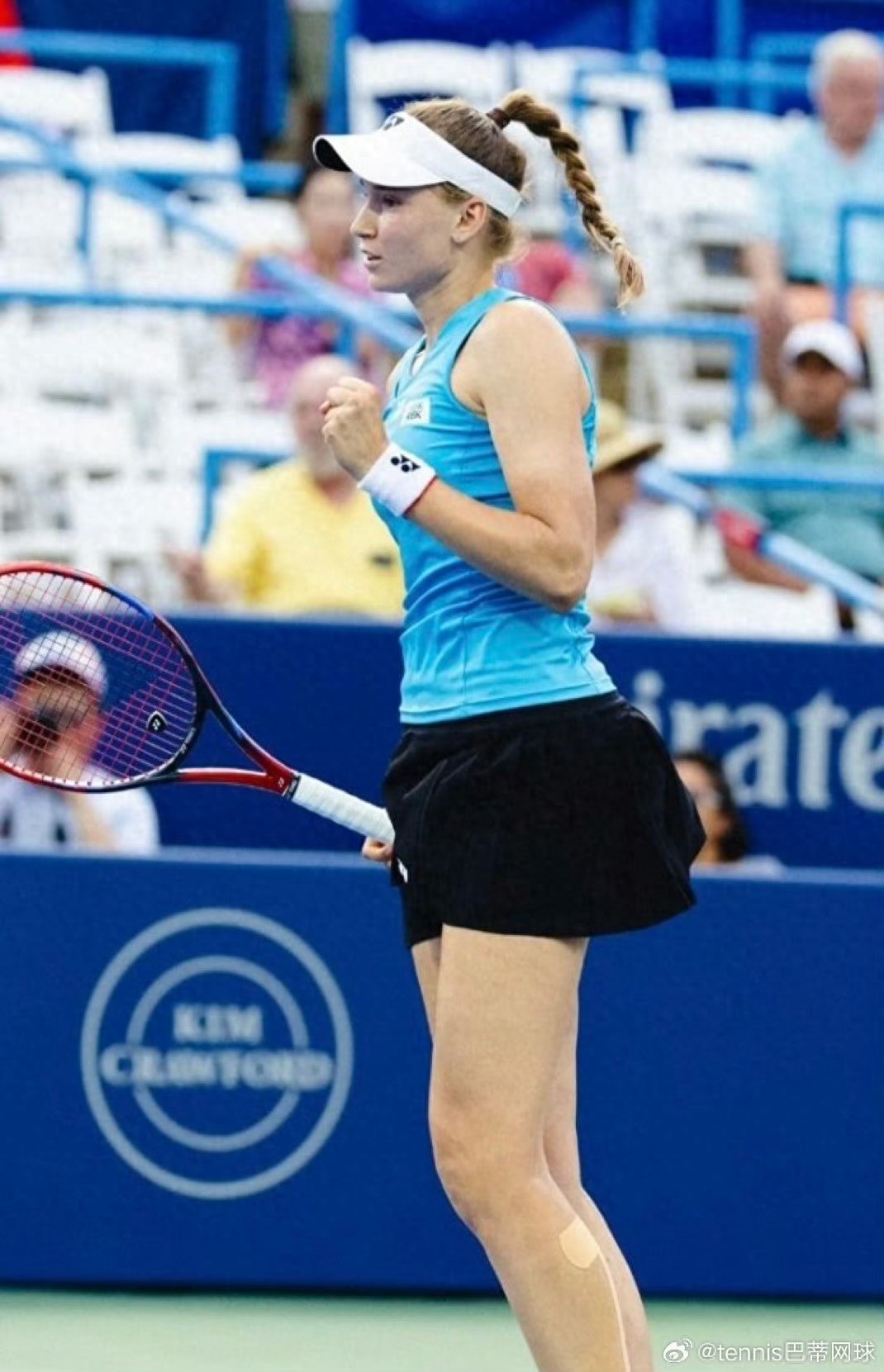 Rybakina fought hard to make it to the quarterfinals in Montreal.