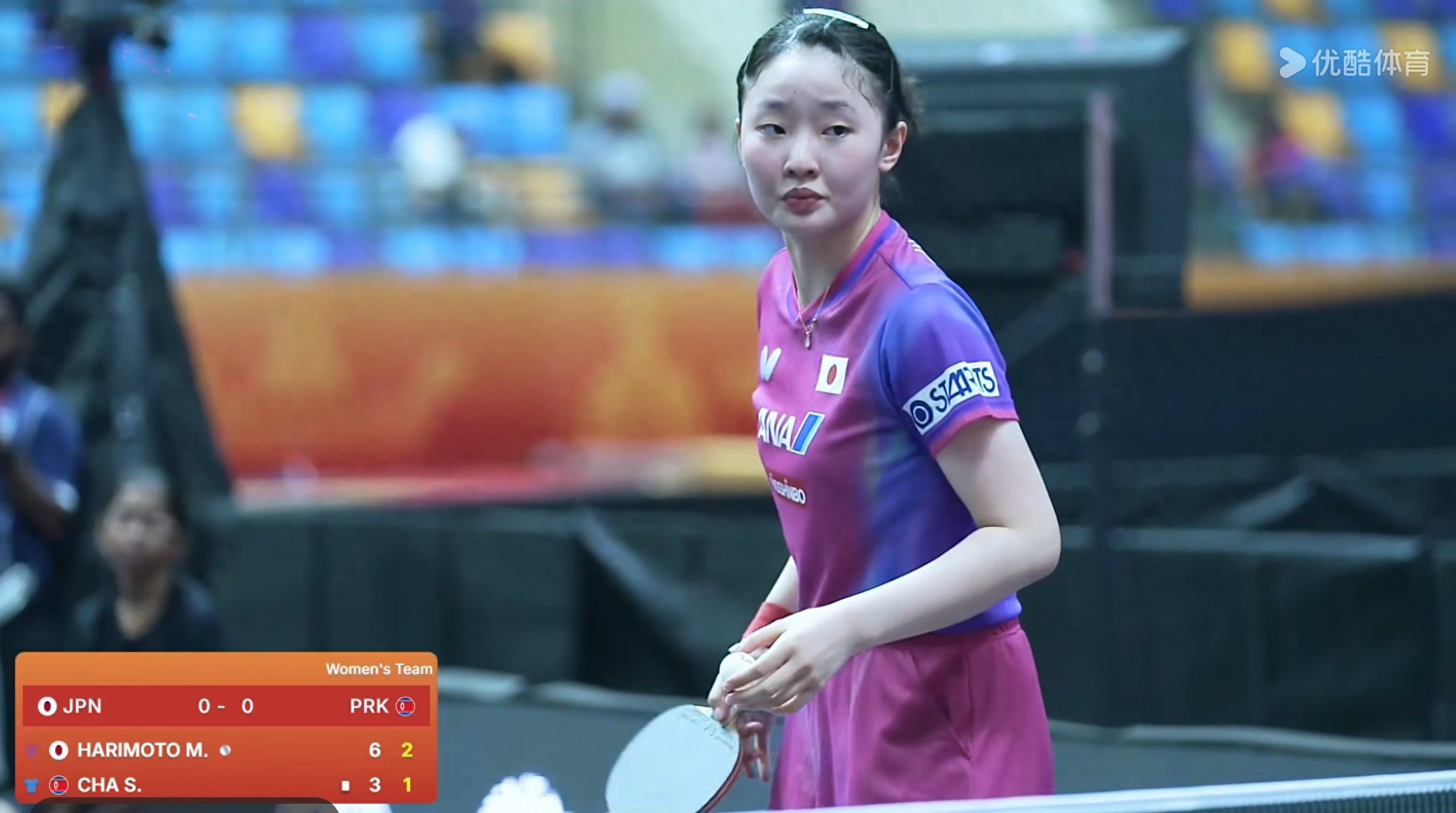 The women&#39;s quarterfinals of the Asian Table Tennis Team Championships are currently being broadcast live: Japan vs. North Korea and South Korea vs. Hong Kong.
