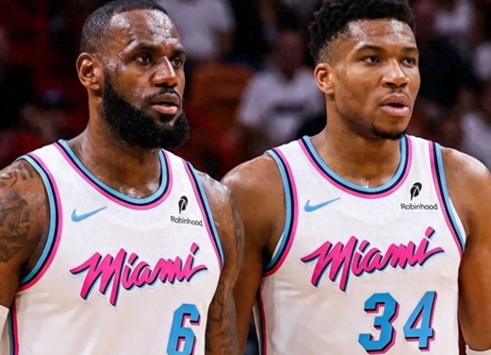 Joining forces with Giannis? Lakers reporter: James has always valued city's business resources, and Miami is definitely a plus.