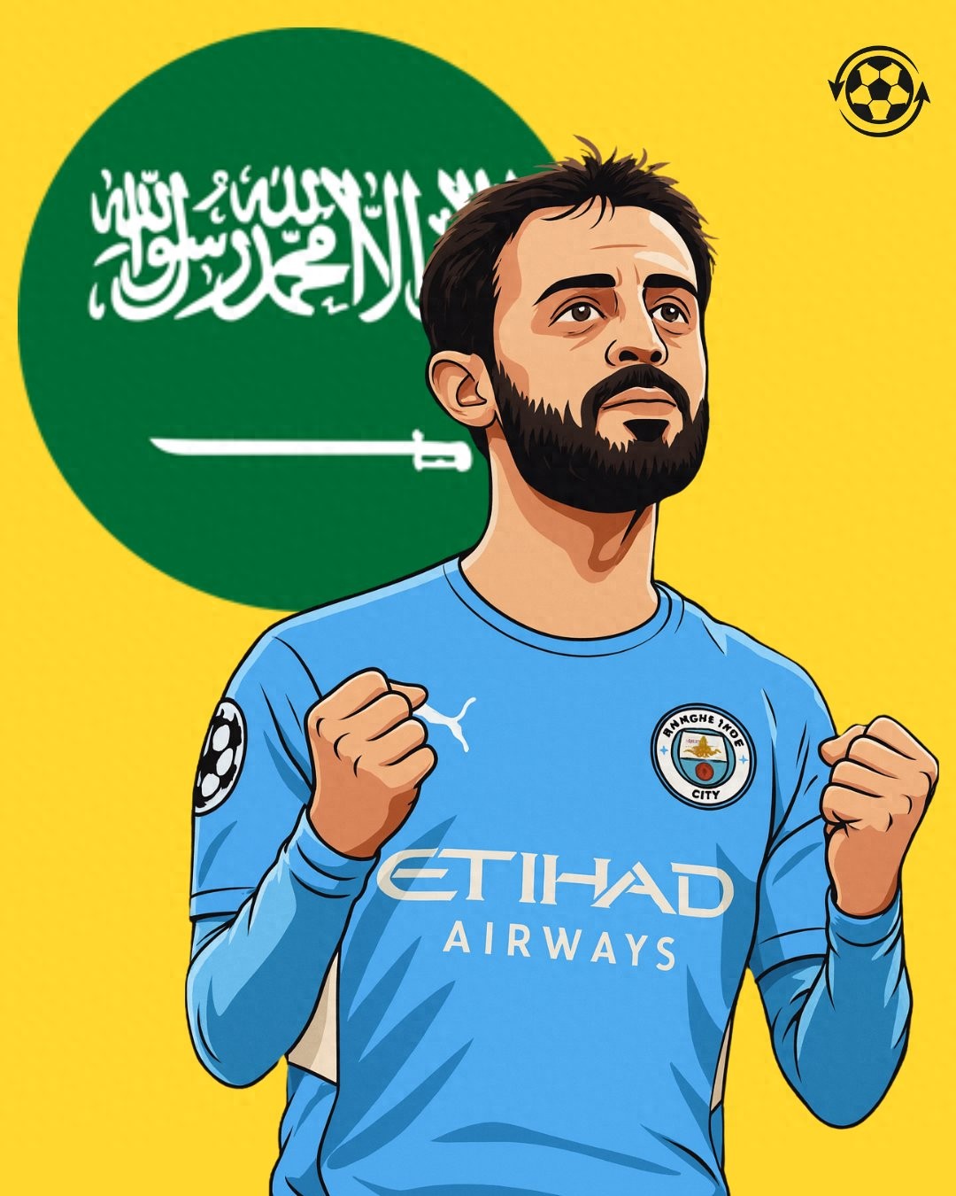 Manchester City needs to accelerate; Bernardo Silva has reached the age to retire comfortably in the Saudi Pro League, with an offer of €40 million annual salary &amp; talks already underway.