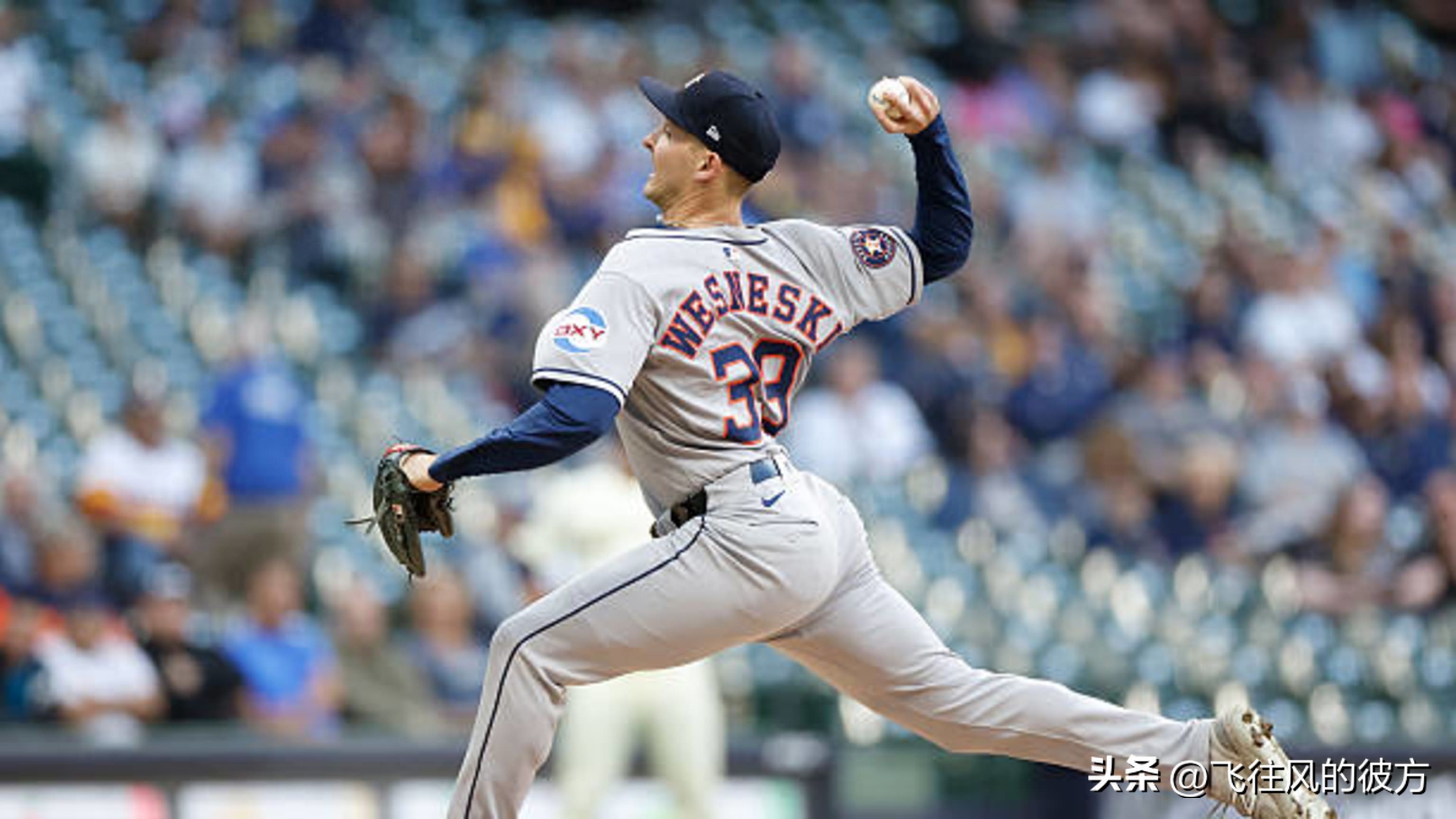 Astros starting pitcher Wesnesk is on the injury list with a sore right elbow
