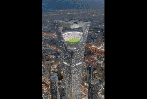 A stadium 350 meters high in the air? The “Saudi true ambition” behind the “AI fake news”