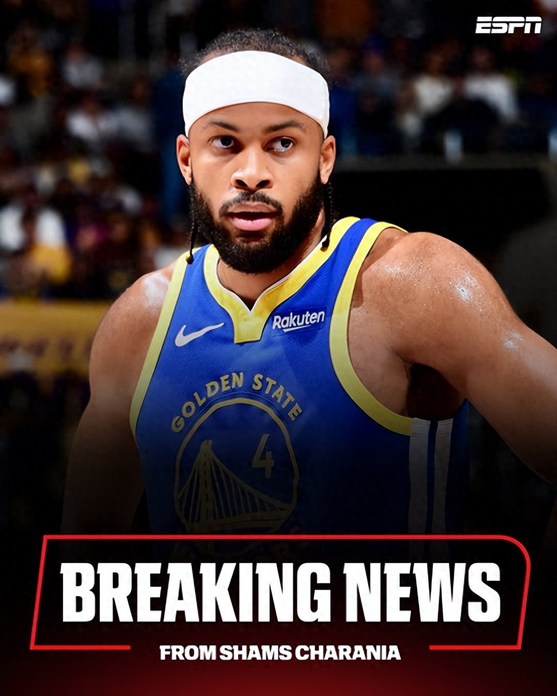 Season-ending injury! Moody diagnosed with left knee patellar tendon tear, will require lengthy rehabilitation.